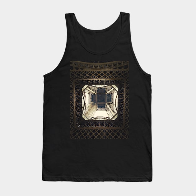 underneath the Eiffel Tower Tank Top by psychoshadow